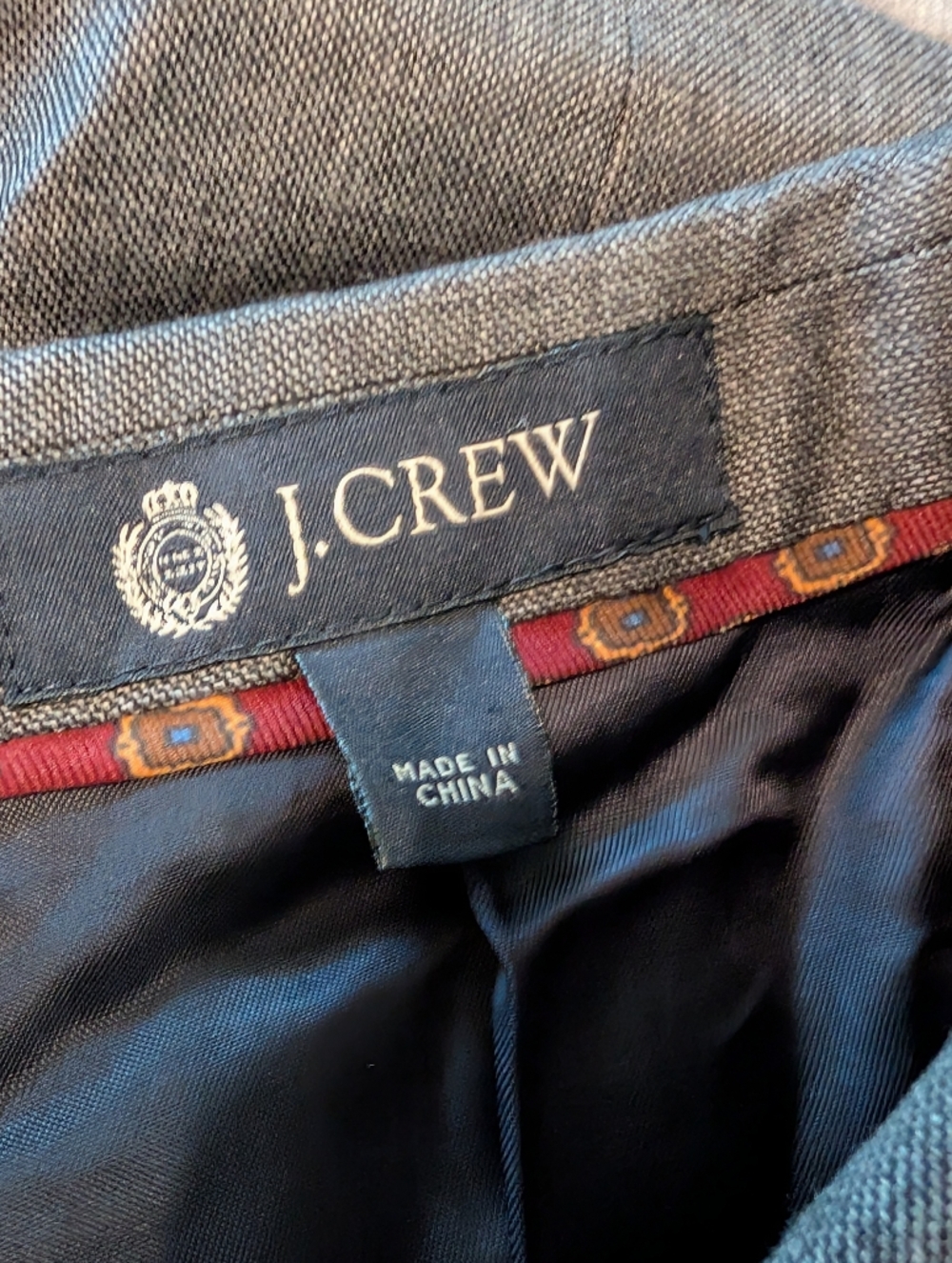 J.Crew Ludlow 38S 100% Italian Wool Sport Coat Blazer Gray Button Occasion Guest - Picture 2 of 5